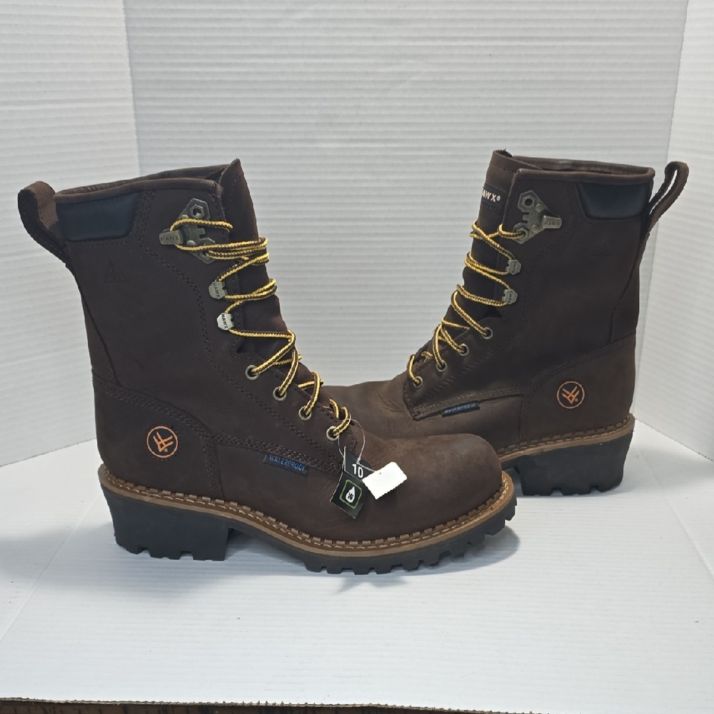Hawx Men's 8" Waterproof Logger Boots - Soft Toe